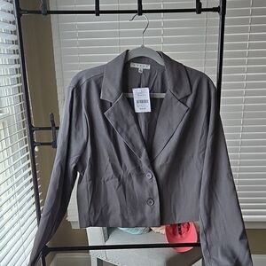 Gray Women's Jacket,Size Large